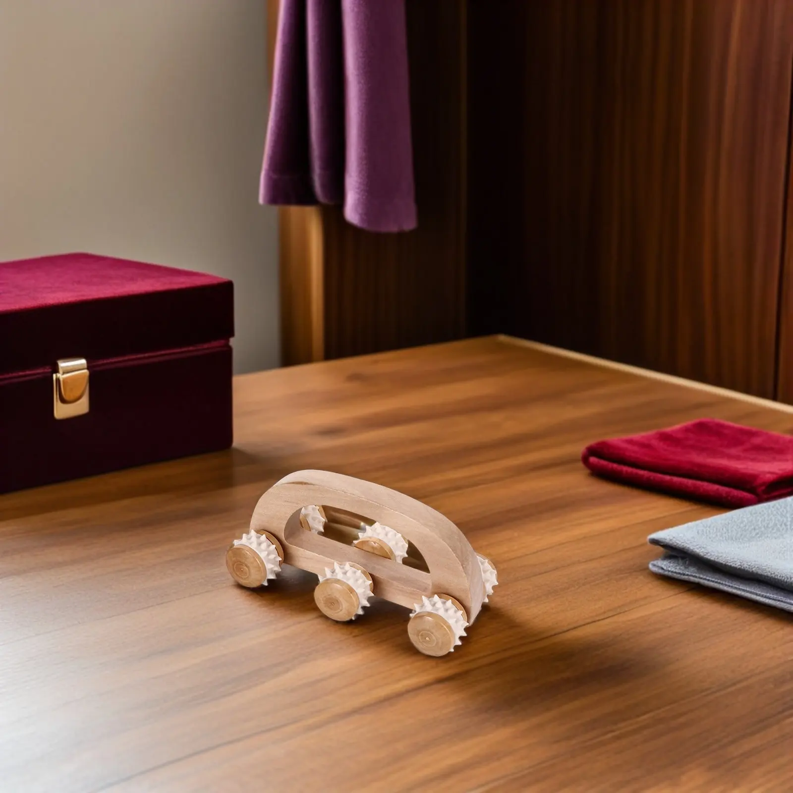 

3Pcs Massage Roller Kit Natural Wood Muscle Roller for Back Shoulder Arm Foot Pain Relief Portable Travel-Friendly Recovery Tool