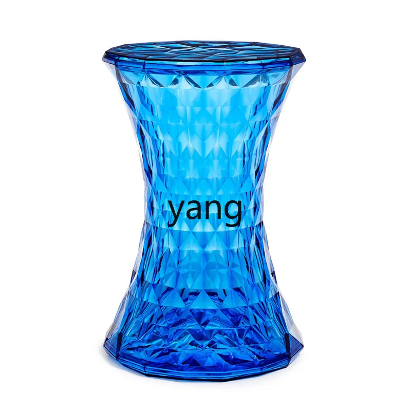 

LH transparent acrylic round stool simple wear shoe change stool outdoor plastic stool