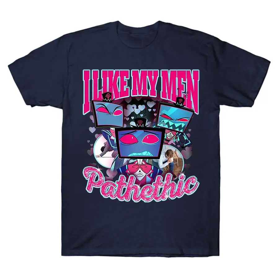 فندق فوكس هازبين - تي شيرت أنا أحب رجاليًا من القطن 100% تي شيرت بأكمام قصيرة 1018-2