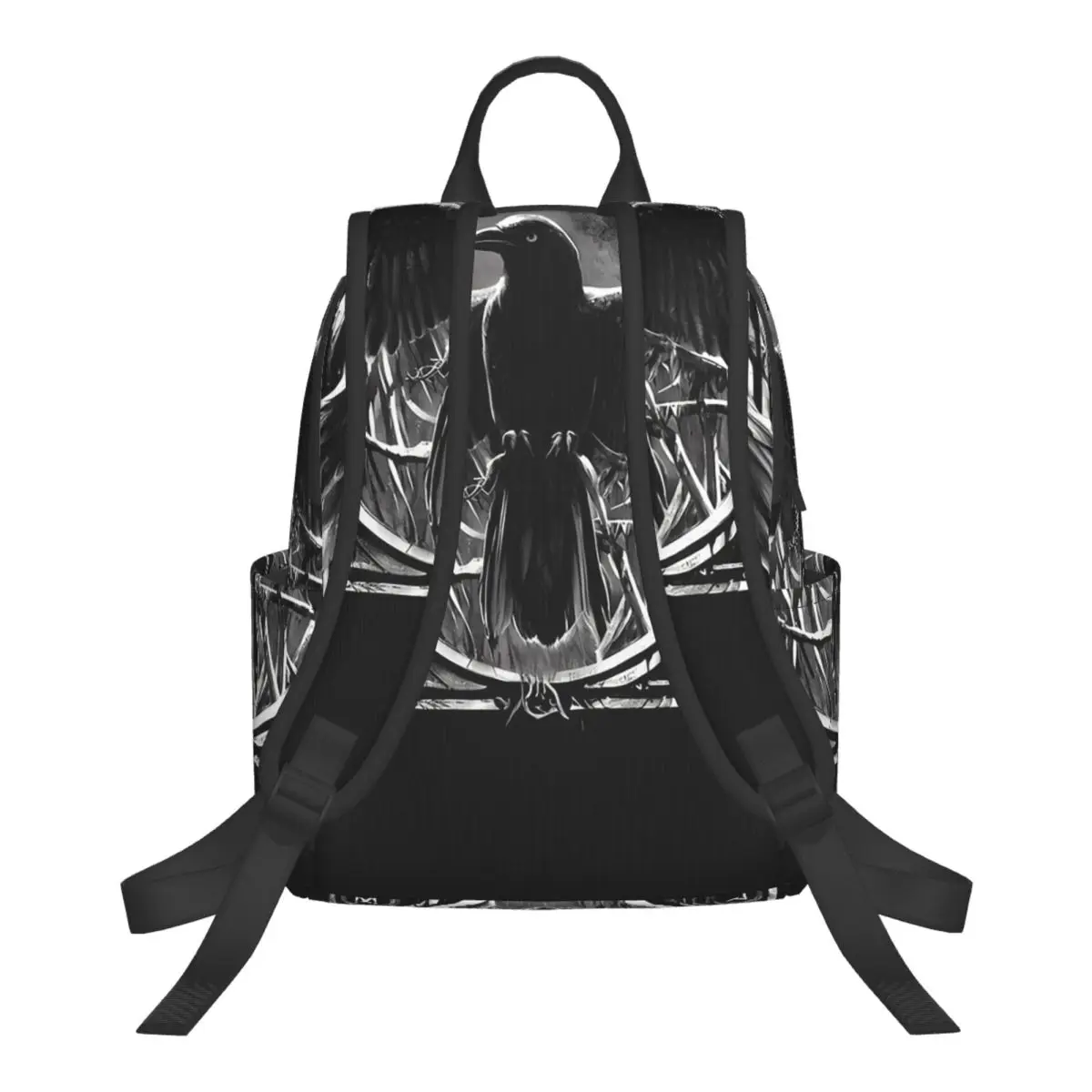 Odin's Watcher Yggdrasil Raven Student Backpack School Bag Hiking Travel Daypack for Men Women Bookbag Shoulder Bags