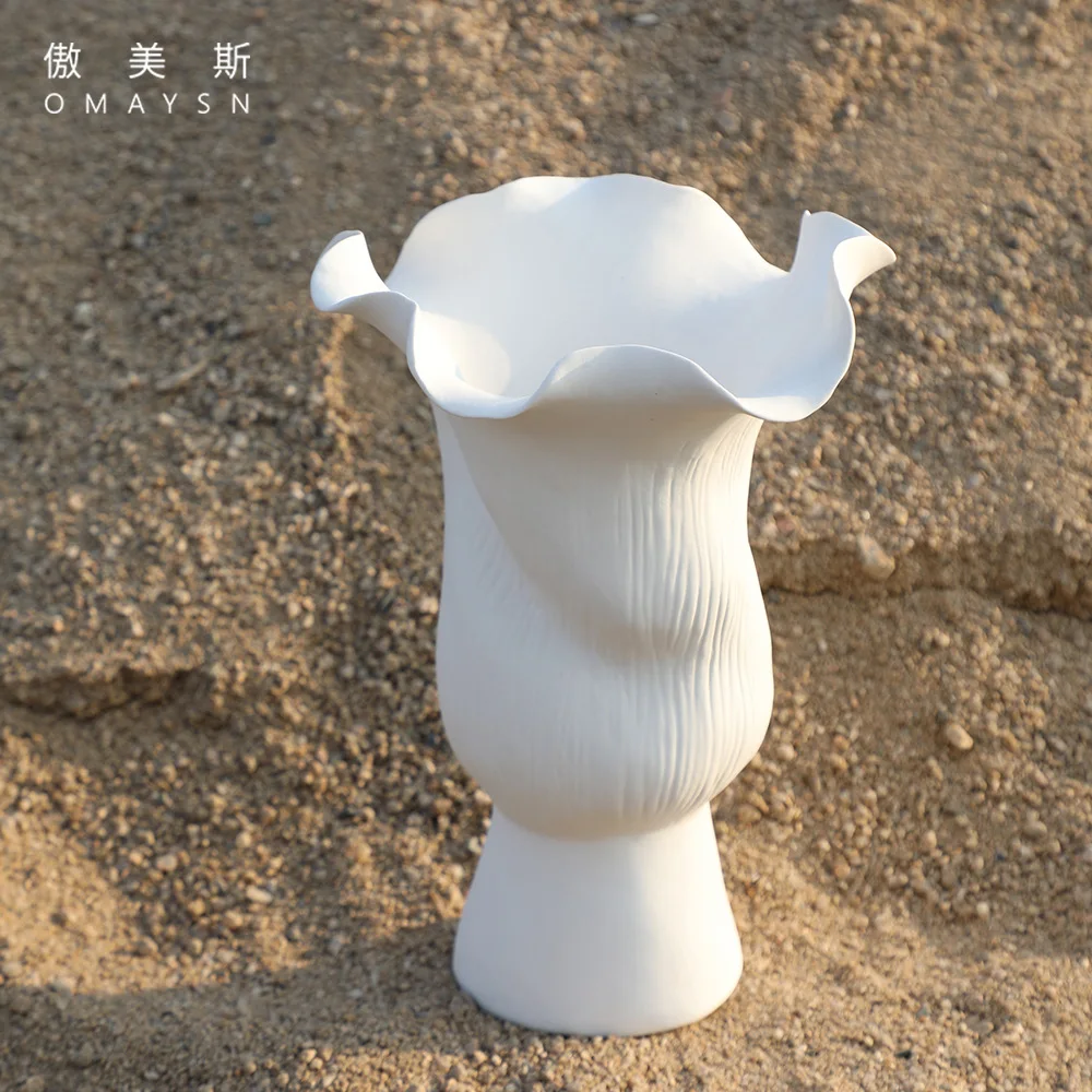 Handmade ceramic vase Aomeis living room floor-to-ceiling home decoration ceramic handicrafts