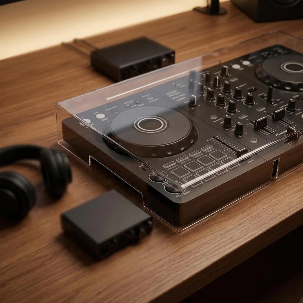 Transparent Dust Cover For DDJ FLX4 Protection & Visibility Scratch-Resistant DJ Controller Protective Shell Disc Player Parts