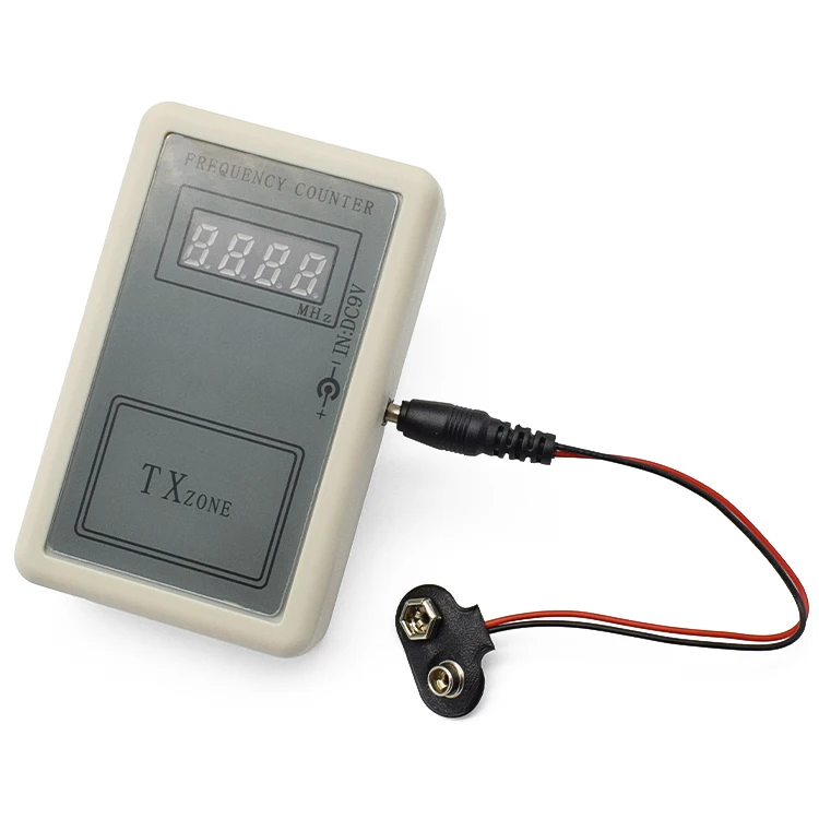DC7.5-10V Frequency Counter Indicator Detector 250-450MHZ Cymometer Remote Control Transmitter Frequency Meter Scanner Wavemeter