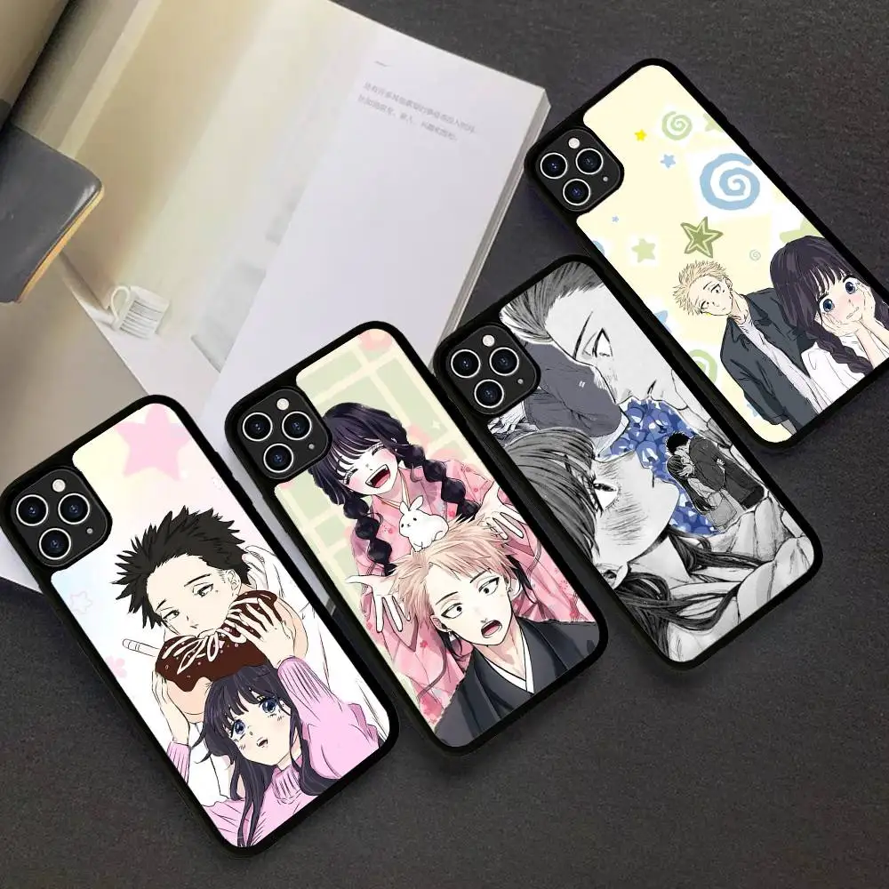 Coque de téléphone Anime La Fleur Parfumée Éclore avec Dignité pour iPhone 17 16 15 14 13 Plus 12 11 Pro Max, Coques PC+TPU, Housse Arrière