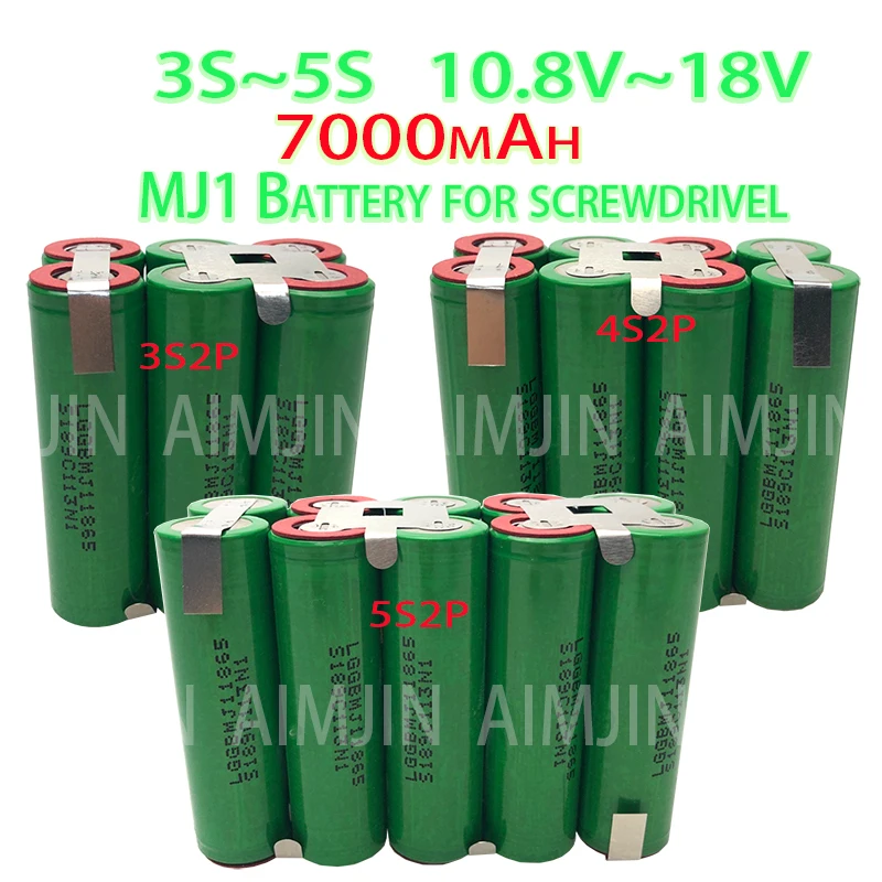 

18650 MJ1 7000Mah 20 Amps 3S 4S 12,6 V 14,8 V 18V