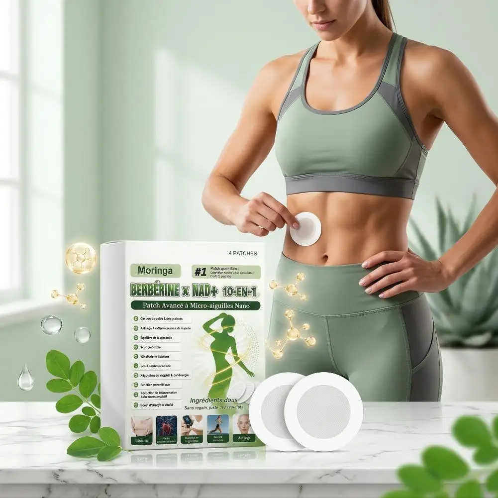 Moringa Seed NAD+ Nano Microneedle Body Patches Ultra Thin External Skin Care Stickers for Overnight Use