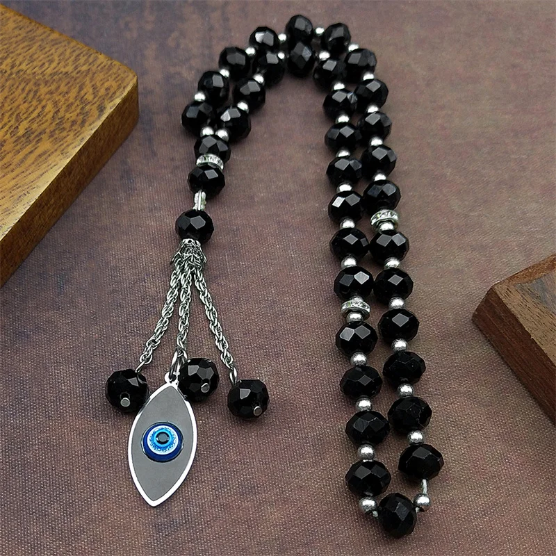 

Lucky Evil Eye Amulet Protection Car Pendant for Women Men Stainless Steel Pendant Turkish Evil Blue Eye Car Bag Jewelry Gift