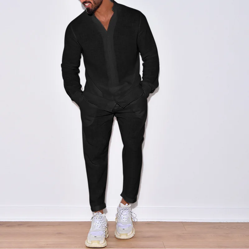 Leisure Suit Long Sleeve Fashion Cargo Pants Foreign Trade Two-piece Set