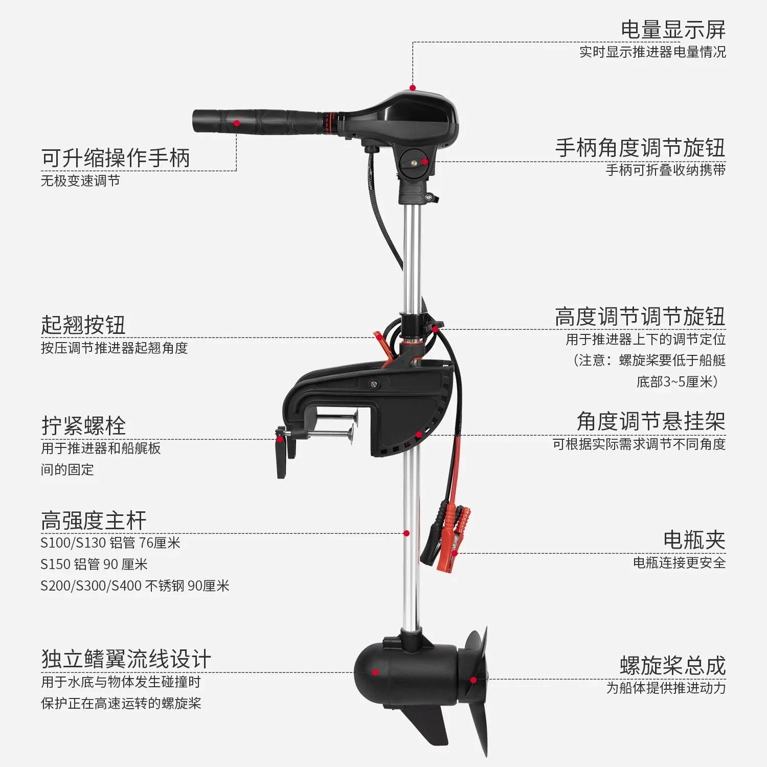 12V 24V 48V Brushless Electric Outboard Motor Propeller Engine Motor. Ask Me Price for Detrailed Model
