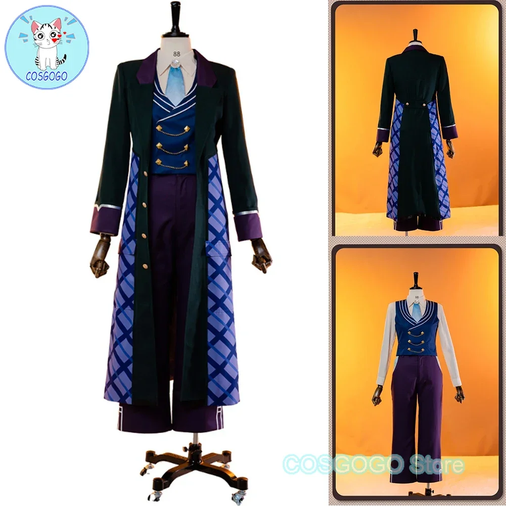 COSGOGO [Customized] Kamishiro Rui Cosplay Costume Halloween Game Suit PJSK Cloak Shirt Pants Hat Fashion Handsome Uniform