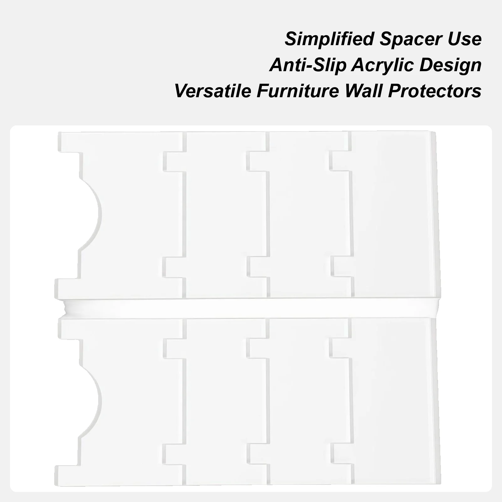 

Настенная прокладка для кровати, 2 шт., прозрачная защита, акриловая настенная прокладка для дивана, дивана, для кресла, стола, деревянный пол, плитка, пол
