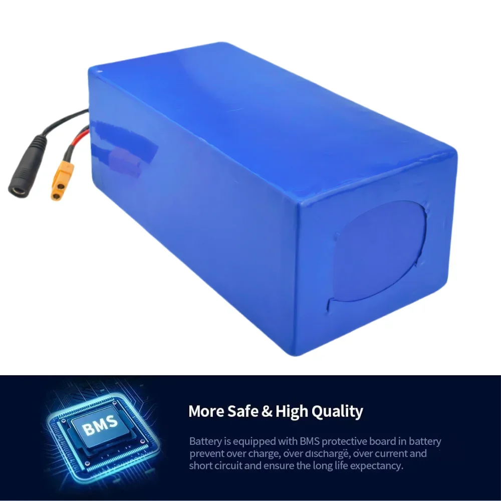 

36V Electric Scooter Battery Pack 10.4Ah 18650 Lithium-ion with Built-in BMS Protection 10S4P for Scooter