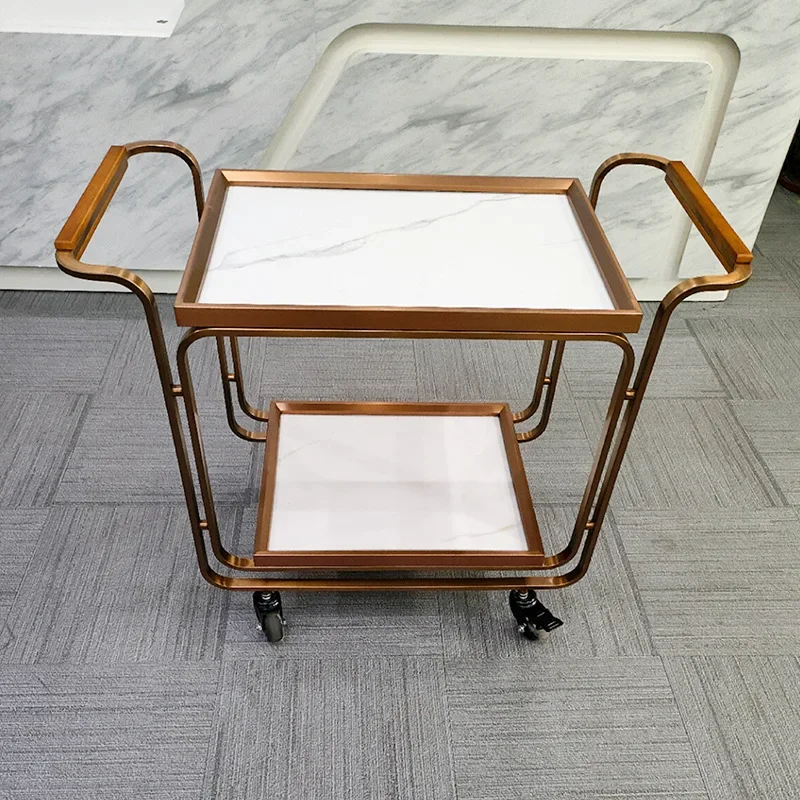 Wine cart Dining trolley Mobile snack cart Multifunctional trolley 4S shop Bar KTV Refreshment cart Cake trolley