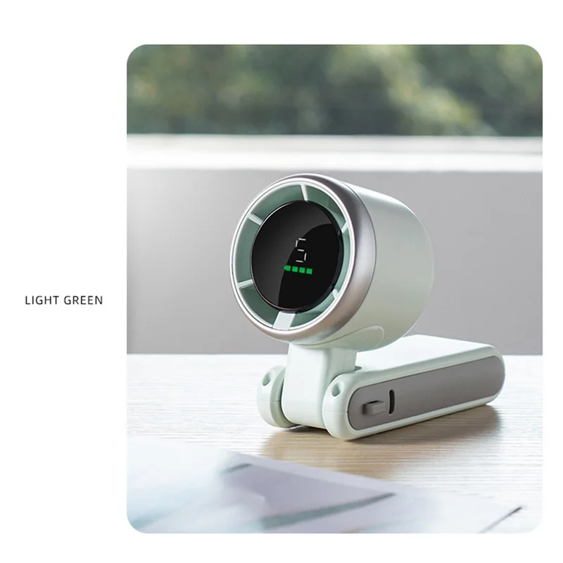 A94E-Ventilador USB portátil de alta velocidad, portátil o para colgar en el cuello, funciona con pilas, ideal para refrigeración en movimiento