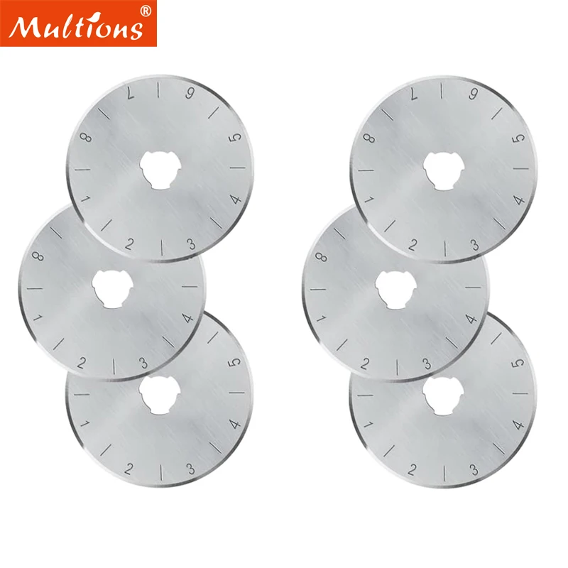 

5Pcs Rotary Replacement Blades Paper Cutter Knitting Circular Cutting Patchwork Leather Crafts Rotary Cutter 28mm/45mm