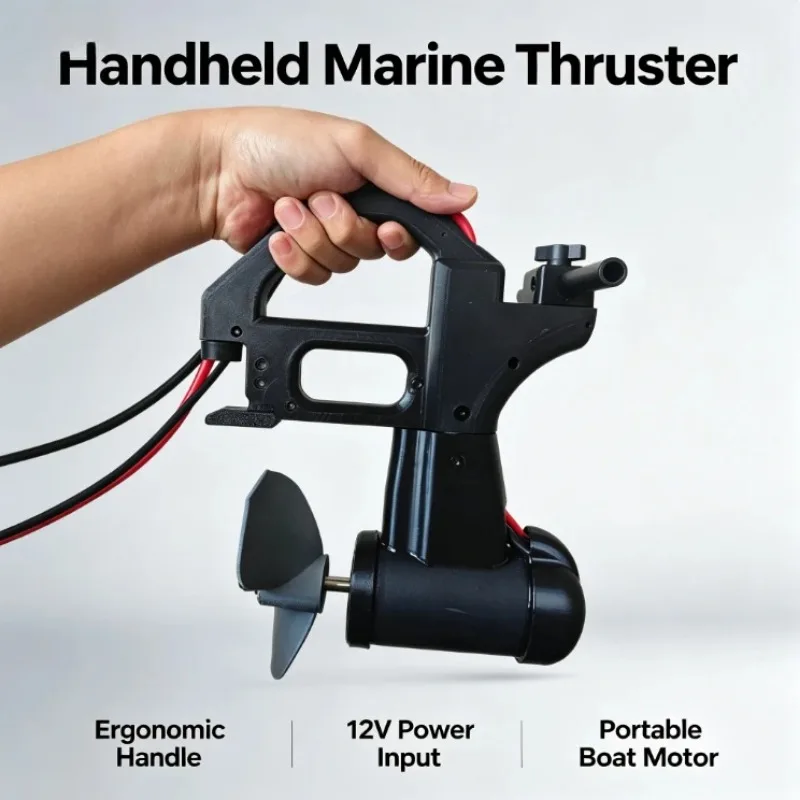 12V Kayak Electric Thruster Motor Remote Manual Dual Mode For Fishing Boat Pedal Modified Water Transport Tool