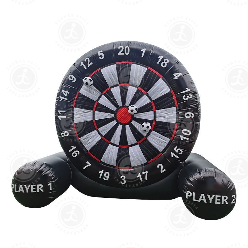 Outdoor Foot Darts Kick Game Soccer Dart Board Inflatable Dart Board With Blower and Balls