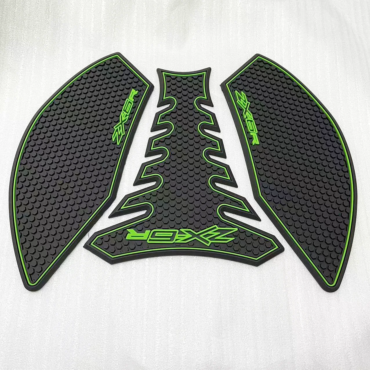 zx6r 2024 New Motorbike fuel tank protection anti-slip mat fuel filler side knee pad traction For Kawasaki ZX-6R 2019-2023