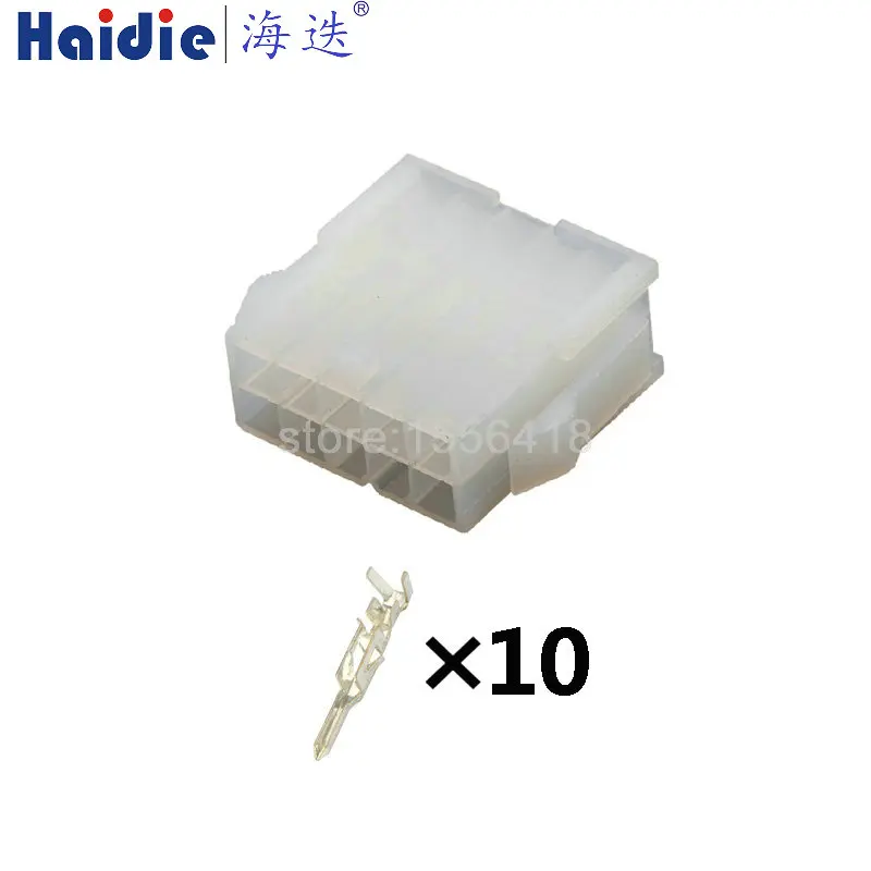 

1-50 sets 10pin auto elecric unsealed housing plug 3901-2101 wiring cable plug connector 39-01-2101