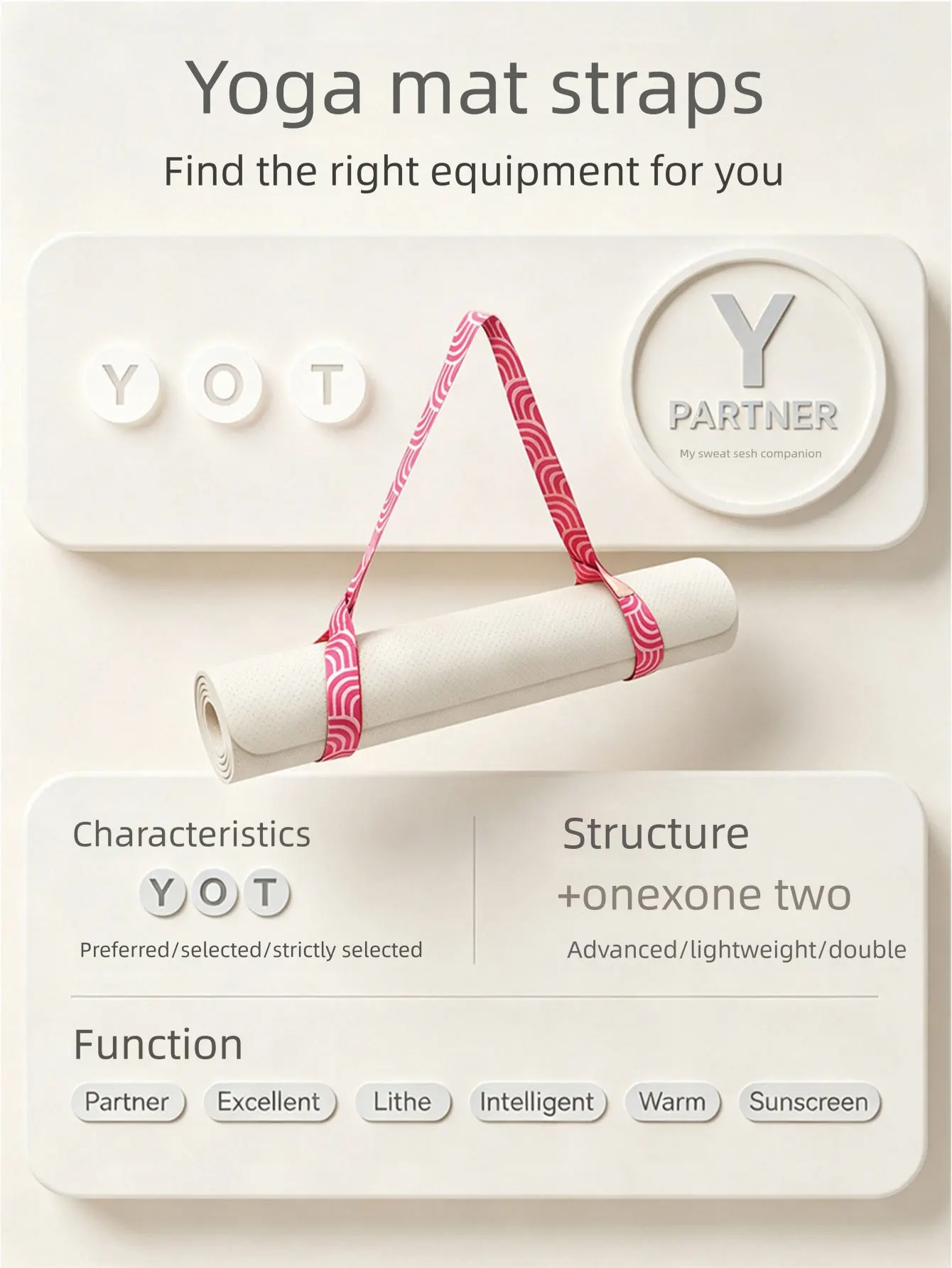 Yoga Mat Back Straps, Fitness  - Yoga Fitness Holiday recension och pris