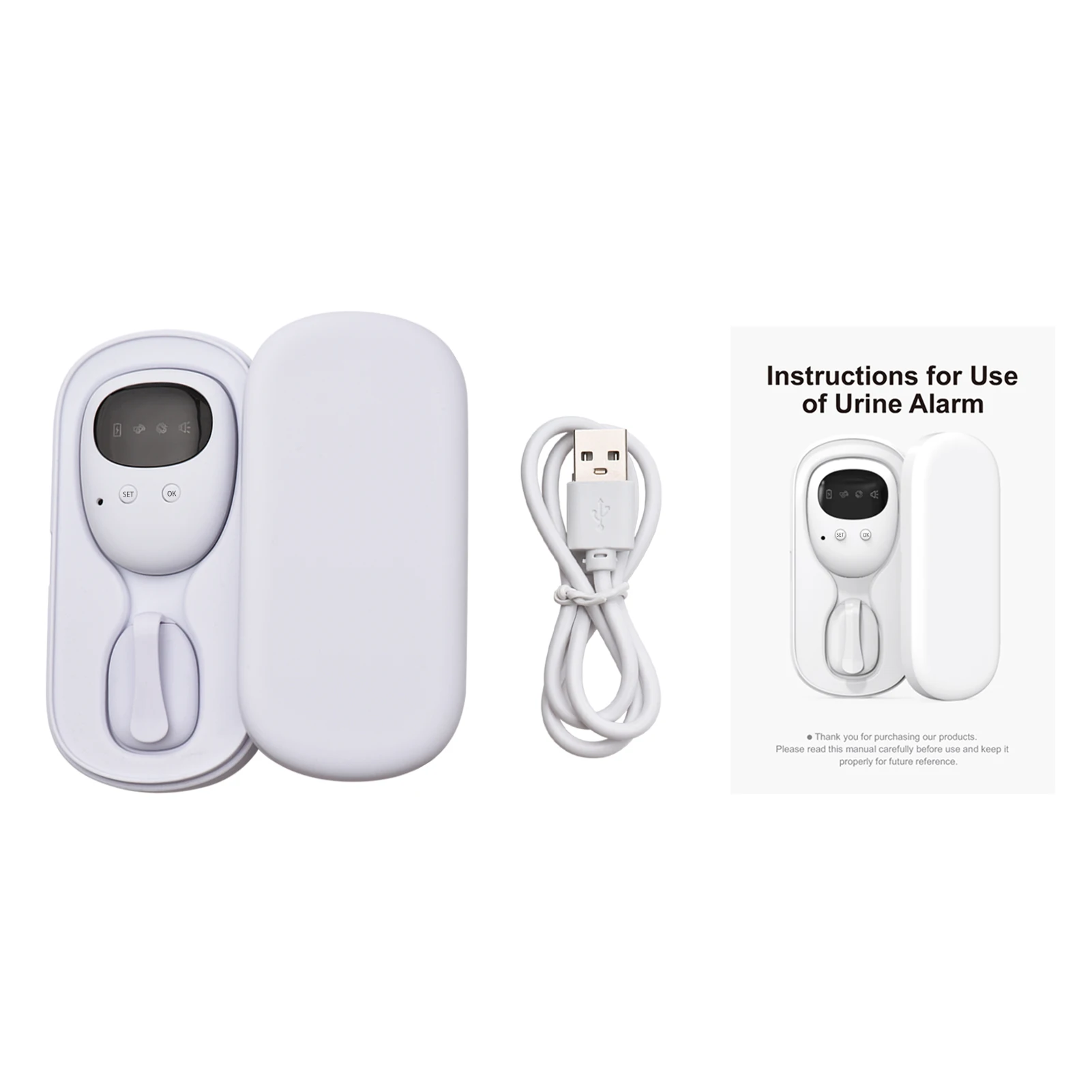 allarme-wireless-per-enuresi-notturna-con-ricevitore-e-trasmettitore-a-clip-per-l'addestramento-ai-vasino-dei-bambini-e-l'assistenza-agli-anziani-con-promemoria-sonoro