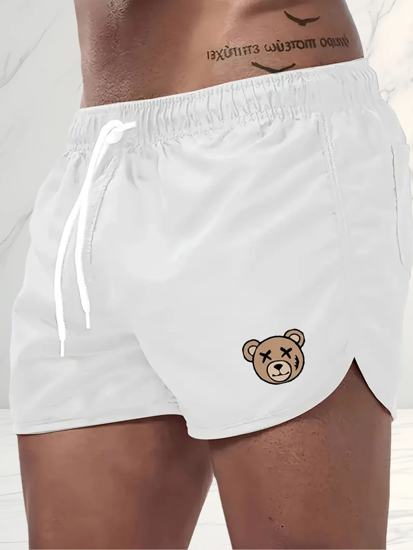 Einfarbige Strandhose