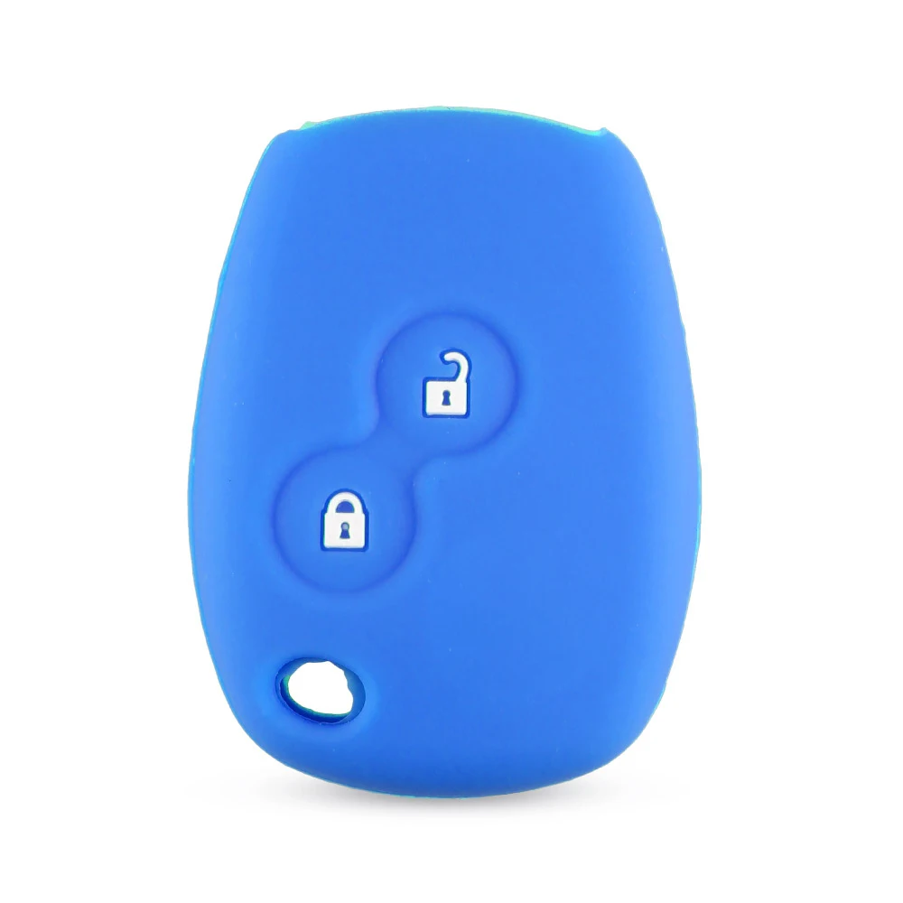 KEYYOU Silicone Car Key Case Cover 2 Buttons For Renault Kangoo DACIA Scenic Megane Sandero Captur Twingo Modus