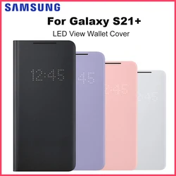 Original Samsung Galaxy  S21+ Smart LED Wallet Cover SM-G996B LED View Phone CIndicator Card Holder for Galaxy  S21+ S21Plus