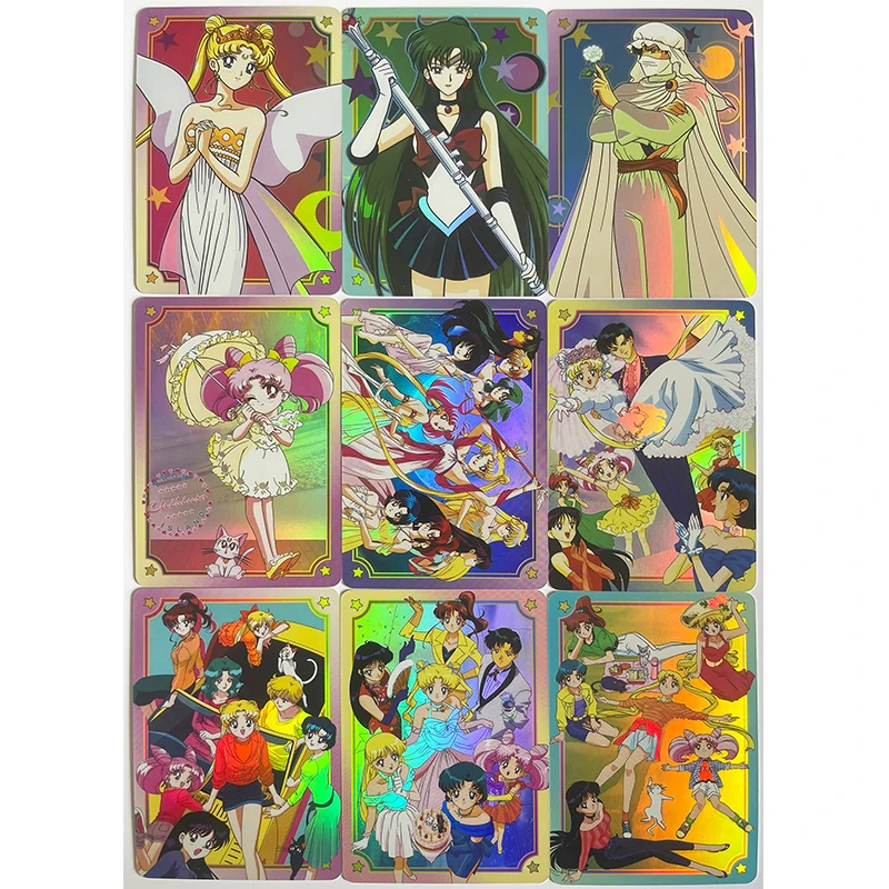 Karta Żony Karta Kolekcjonerska Gra dla Chłopca Zabawka Gra Planszowa Prezent Urodzinowy DIY Anime Księżniczka Serenity Hino Rei Premium Glitter Card 54 szt.