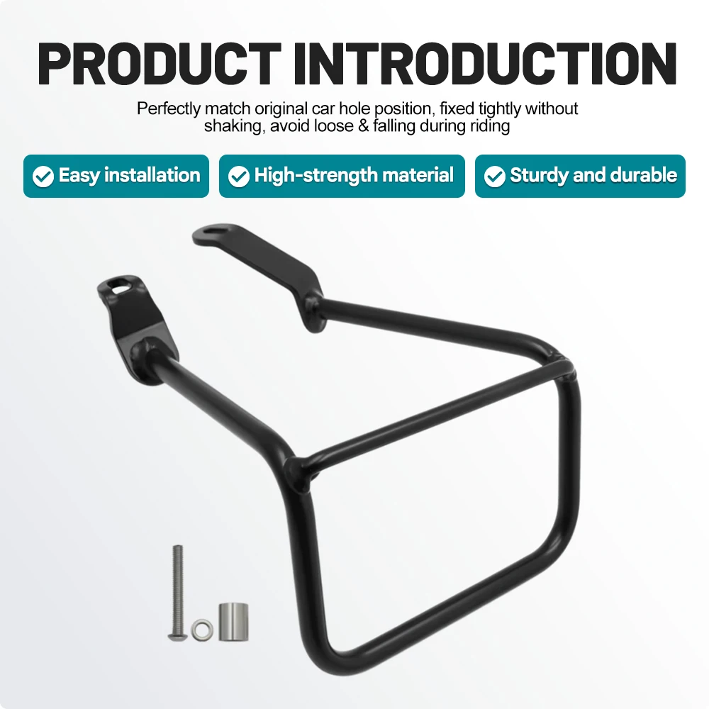 Heavy Duty Side Pannier Trunk Rack Carrier Bracket For BMW R12 GS 2025-2026 Motorcycle Saddlebag Luggage Frame Crash Protector