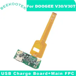 New Original DOOGEE V30 V30T USB Board Base Charging Port Board With Main FPC Motherboard FPC Accessories For DOOGEE V30T Phone