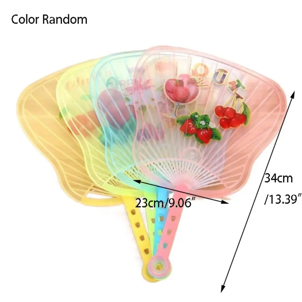 Funny Cute Children Cartoon Fan Plastic Handheld Hand Held Fan Cartoon Lightweigh Print Gift Fan Summer