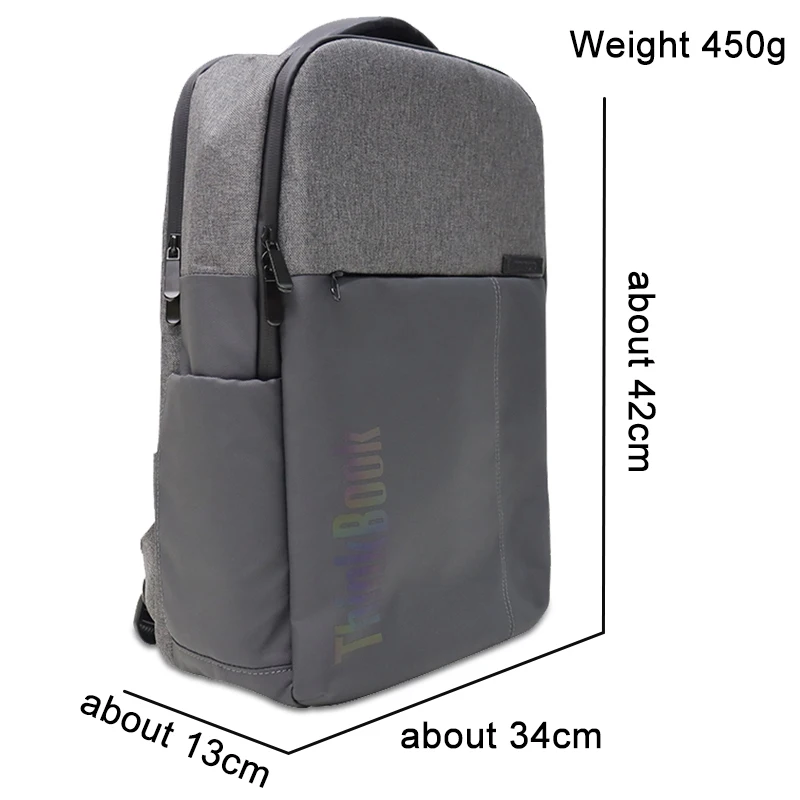 حقيبة كمبيوتر محمول Lenovo Thinkbooktb520-B حقيبة ظهر للأعمال أسود رمادي 15.6 بوصة حقيبة كمبيوتر محمول #5