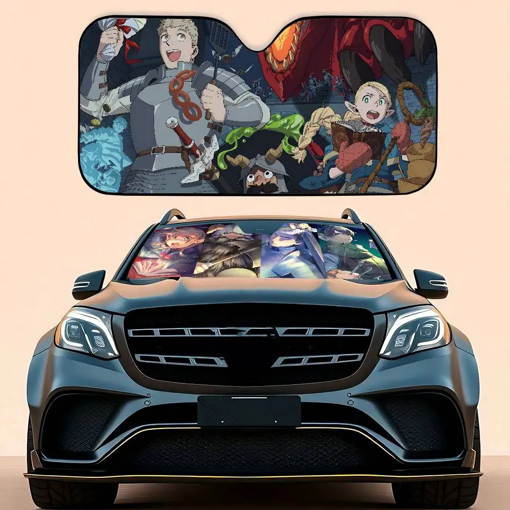 أنيمي لذيذ في الزنزانة سيارة ظلة سيارة ظلة يغطي غطاء الزجاج الأمامي العالمي للطي قناع