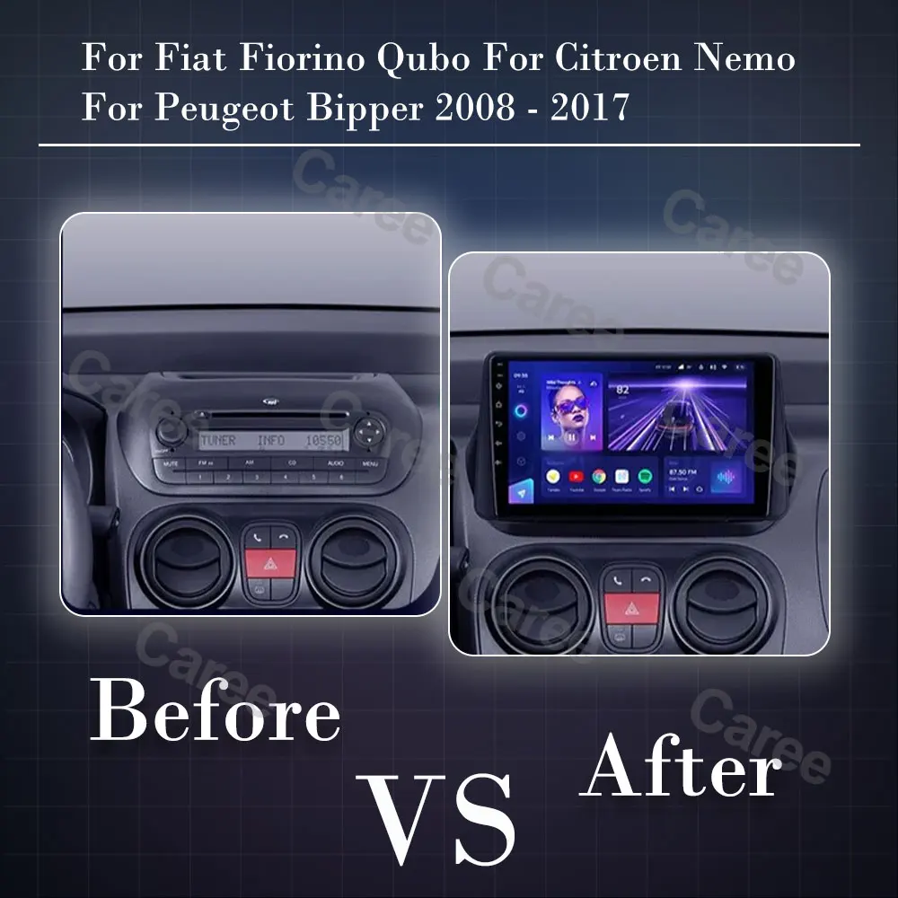 

Android Auto For Fiat Fiorino Qubo For Citroen Nemo For Peugeot Bipper 2008 - 2017 Car Radio Stereo Multimedia Player BT WIFI 4G