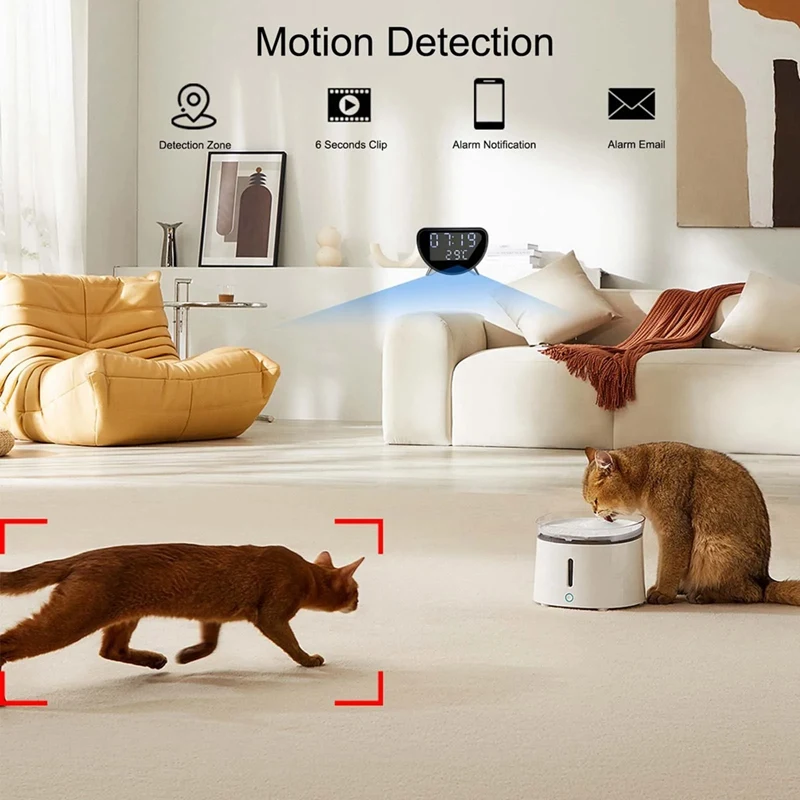 Multifunctional Alarm Clock Temperature Clock Wireless Charger LED Mobile Phone Three In One Wireless Charger