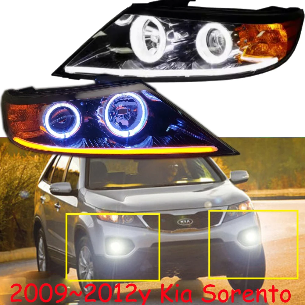 

car accessories bupmer head light KIA sorento headlight daytime light LED for KIA sorento fog lamp