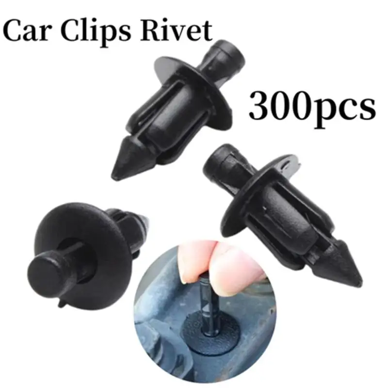 300pcs Retainer Clips/NMAX AEROX Clips/Plastic Rivets Car Clips Rivet/Car Plastic Screw Bumper Clip Fender/Auto Body Fastener