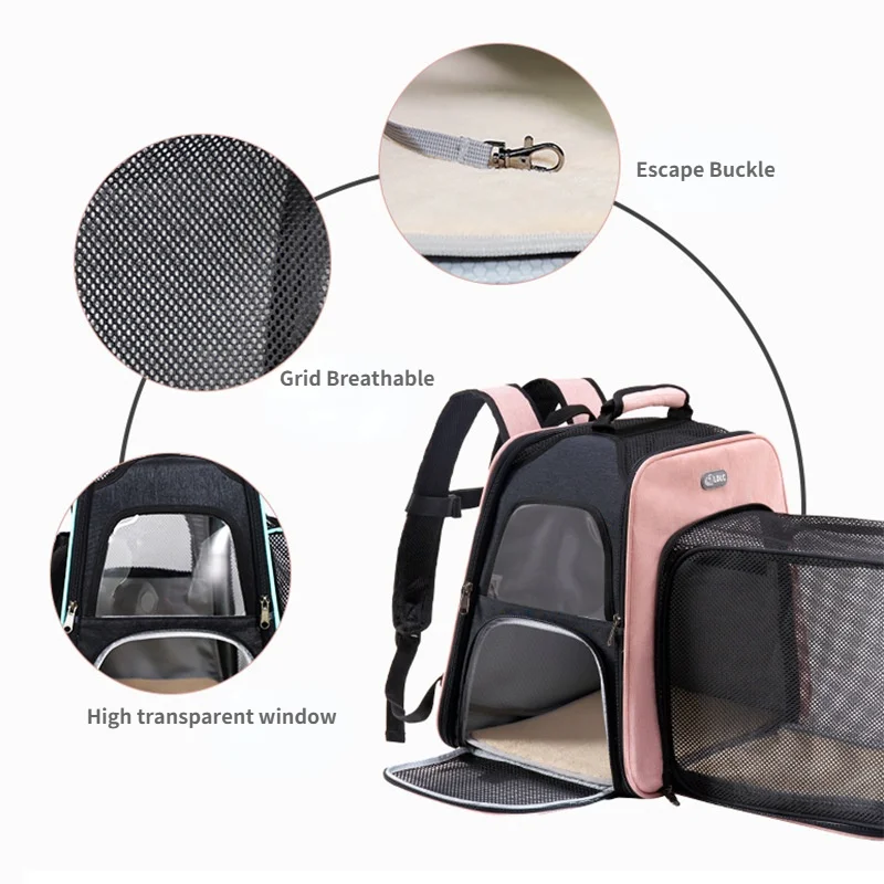 Cat package shoulders laptop high-capacity portable folding pet package pet bag can drag out front tunnel experience big space