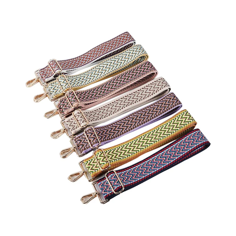 New 5CM Thickened and Widened Jacquard Bag Strap Single Shoulder Oblique Span Adjustable Replacement Long Shoulder Strap