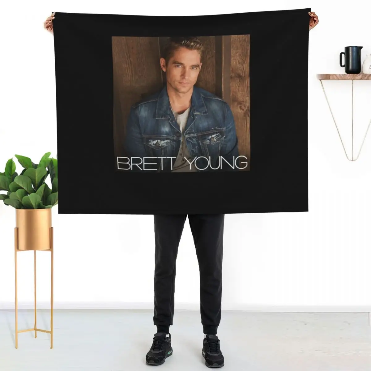 Brétt Yóung Básíc Throw Blanket wednesday Camping Sofa Thermal Tourist Furrys Blankets