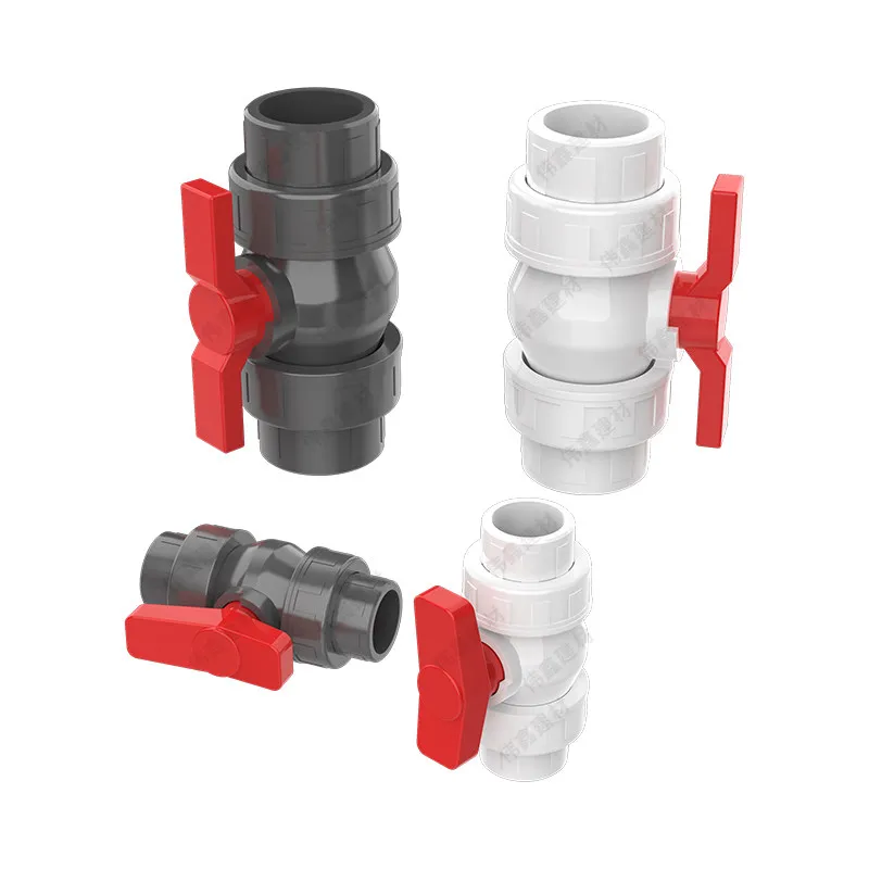 

Шаровые краны-соединители для ПВХ труб 20/25/32/40/50/63/75/90/110 мм, фитинги, соединители для садового полива, адаптеры для аквариумов