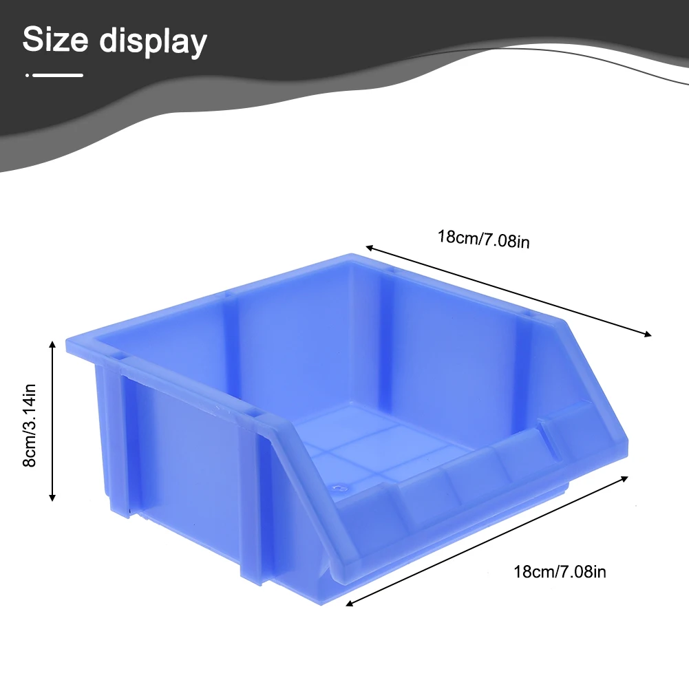 Stackable Plastic Hardware Parts Storage Boxes Tool Storage Box Screw Hardware Classification Case Workshop Goods Shelves