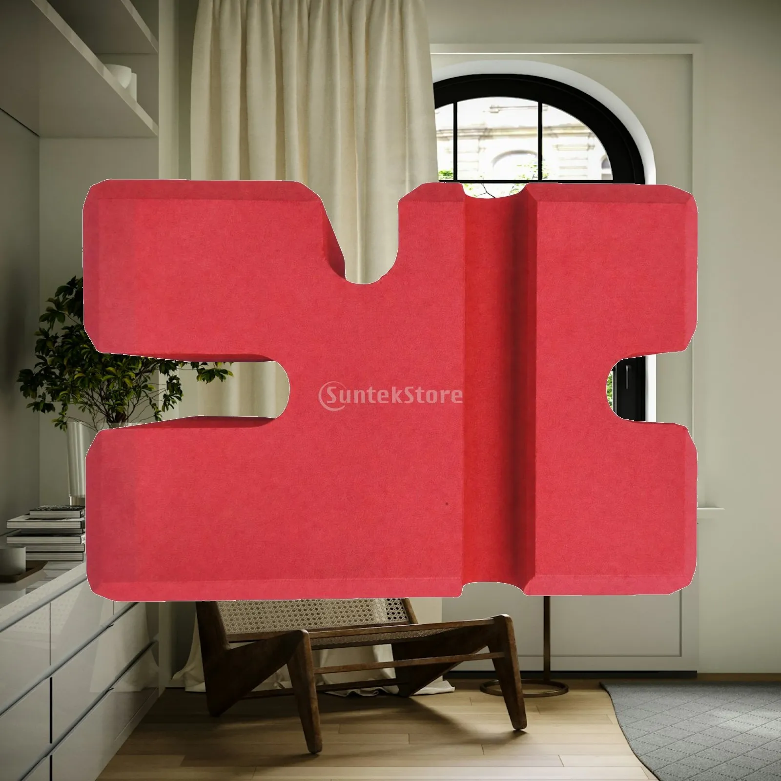 EVA Foam Fitness Support Block Portable Foam Positioning Block with Contoured Cutouts Shoulder-Friendly Compact