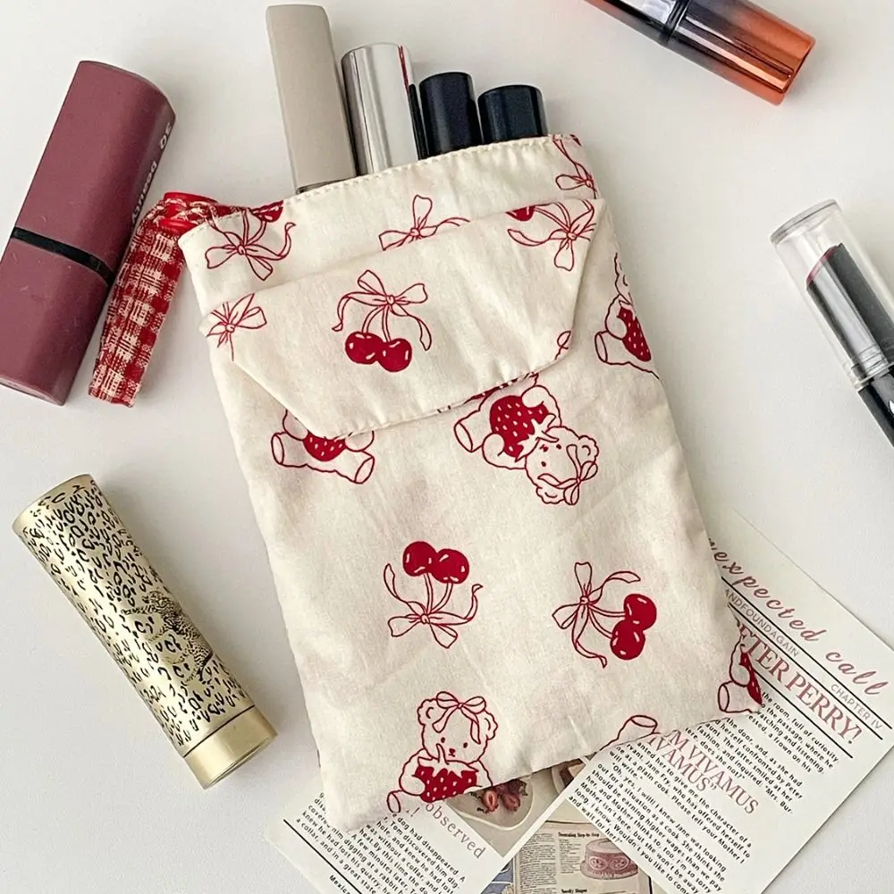 Nieuwe Rode Konijn Verpleegkundige Etui Grote Capaciteit Cartoon Pen Tas Handheld Gift Briefpapier Tas Studenten Levert