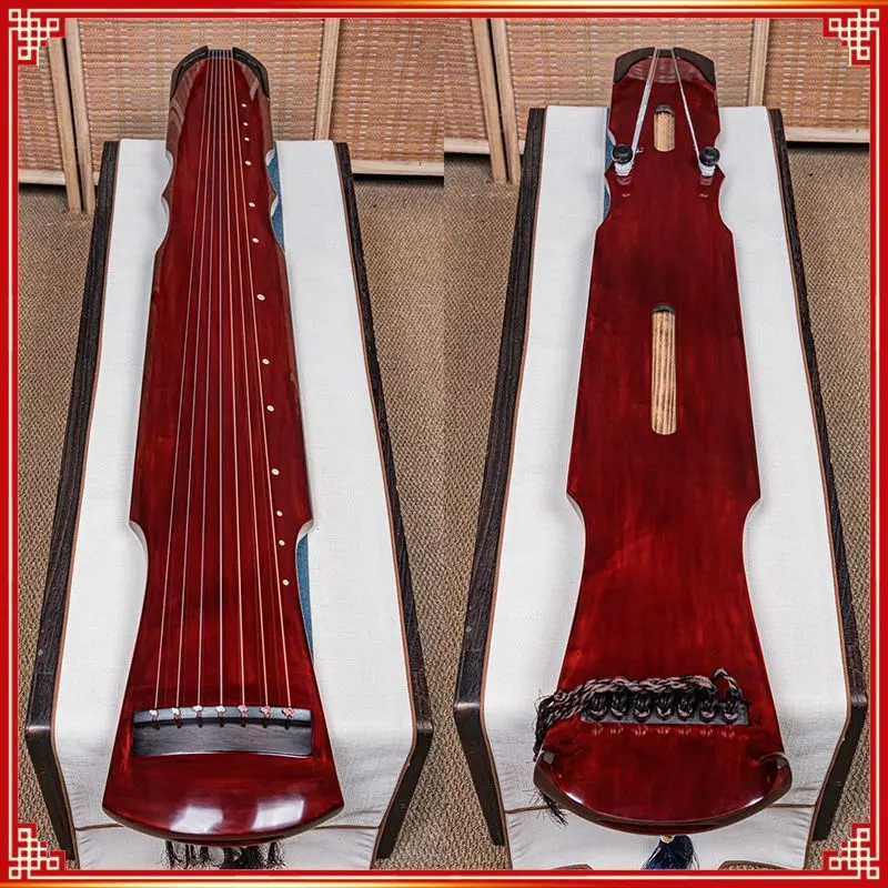 Guqin beginner professional grade performance collection lyre pure handmade fir pure lacquer deer horn cream guqin