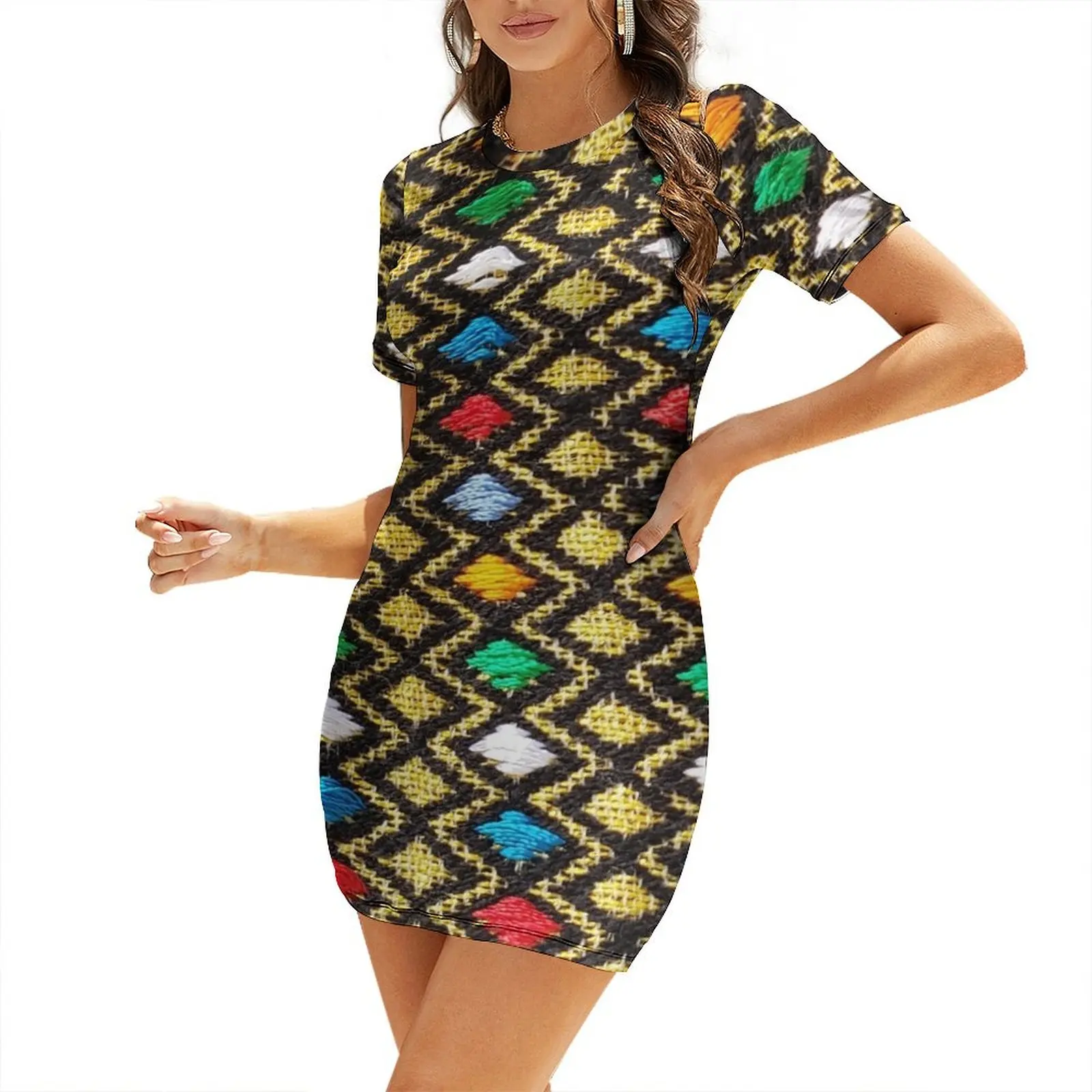 

Beutiful Ethiopian/Eritrean Hager Libse Designed Original Pattern. Short-Sleeved Dress women dress beach outfits for women Dress