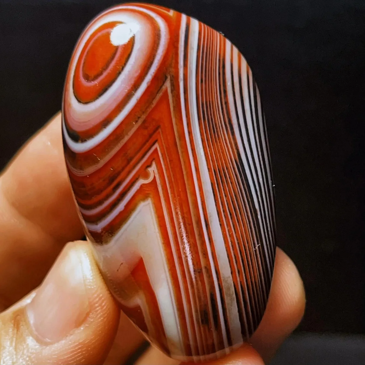 Large Stone Art Banded Agate Worry Stone, River Stone, Tumbled Polished, Pendant Making, Natural Stone, Crystal Collection