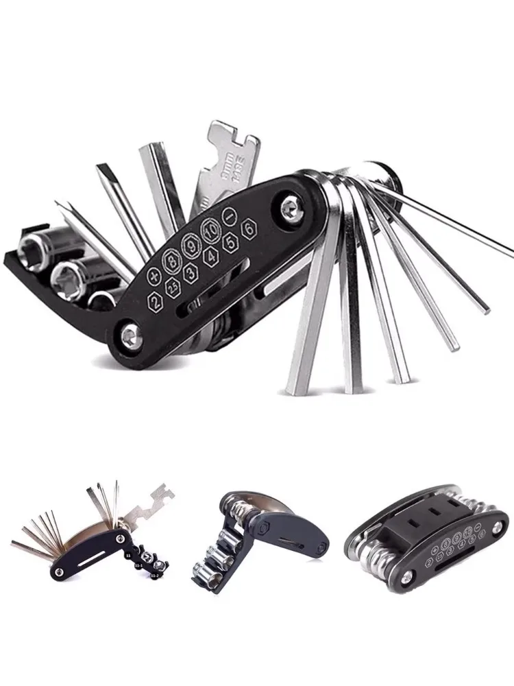AliExpress NONE 16 in 1 Bike Portable Socket Multipurpose Wrench Bicycle Multi Tool Screwdriver Mountain Motorcycle Bicycle Repair Tools