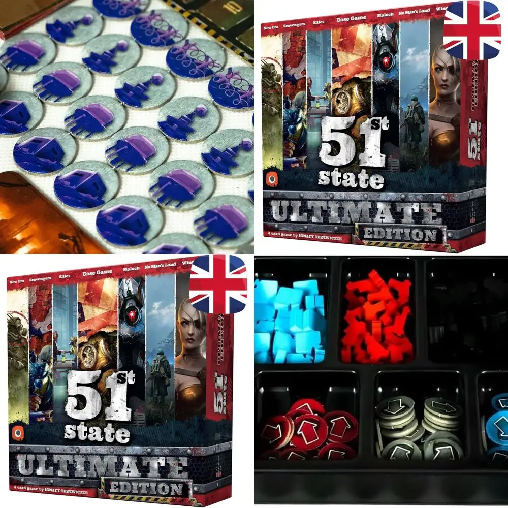 

51st State Ultimate: Anarchy-Themed Strategy Board Game for 1-4 Players, Ages 14+